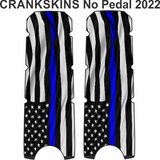 Blue No Pedal Crankskins