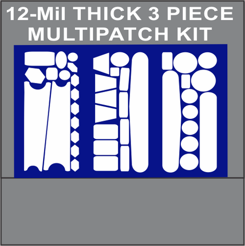 12 MIL THICK 3 PIECE MULTIPATCH KIT