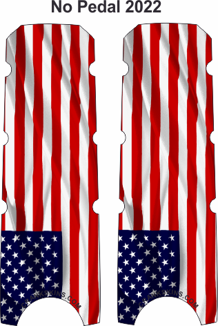 American Full Flag No Pedal Crankskins