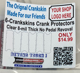100-Matte Retail Crankskins Clear 6-packs